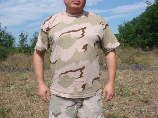 Камуфлажна тениска , '' classic-style, 3 colour desert''