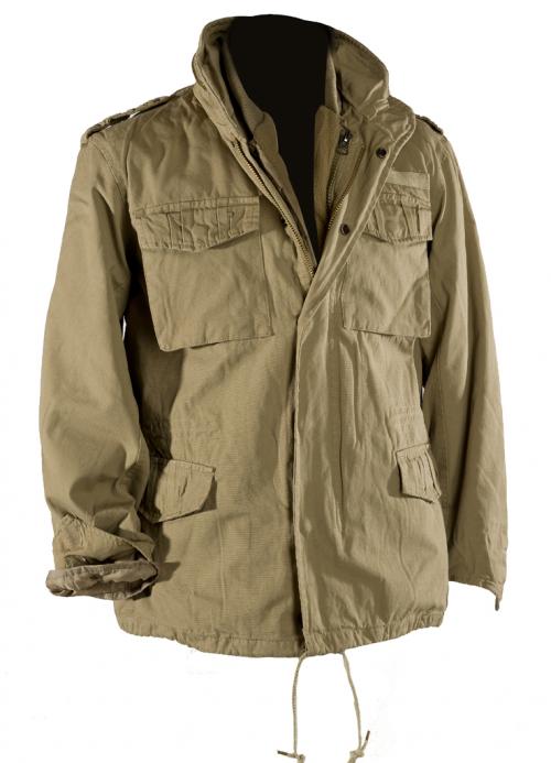Яке , зимно , модел'' M65 ´VINTAGE´ STONE-WASHED '' , цвят '' койот''