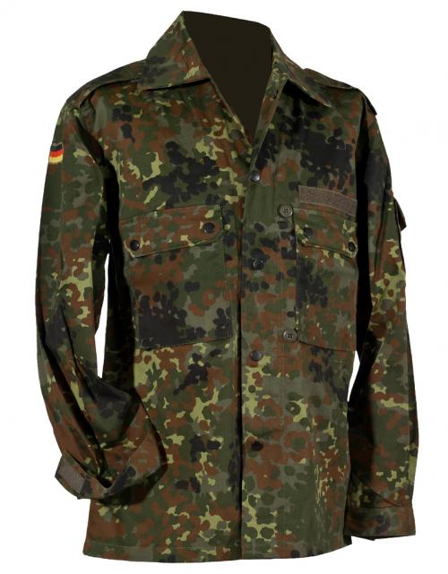 Тактическа риза MFH Flecktarn - преден изглед.