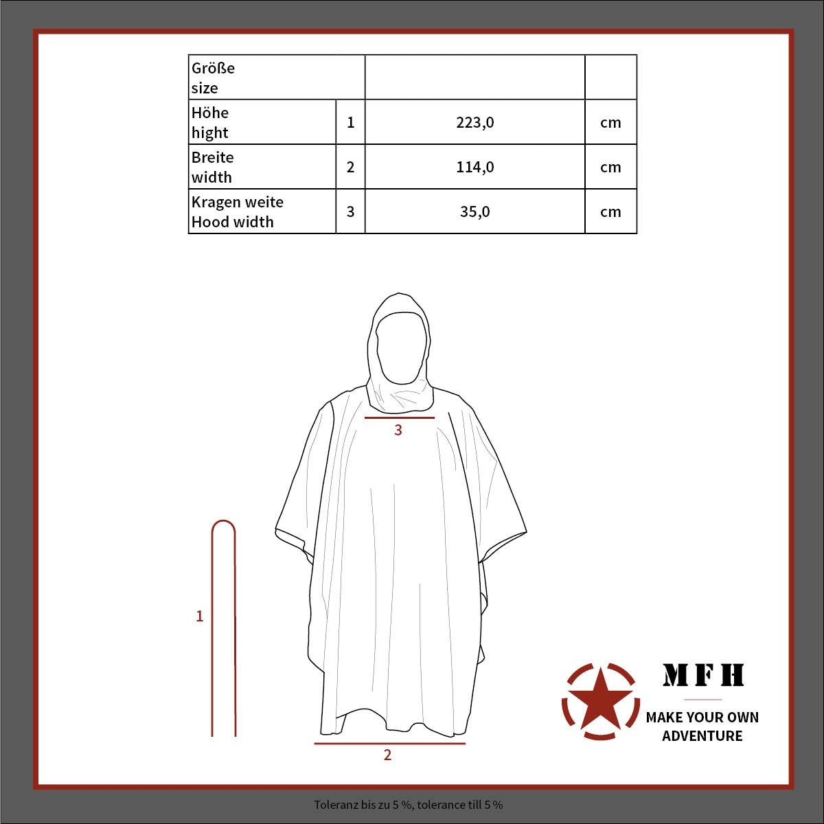 Дъждобран US Poncho Rip Stop woodland размер 144 x 223 cm