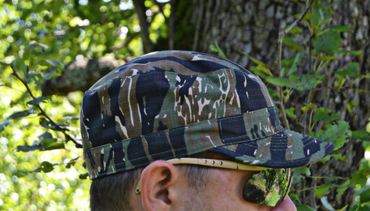 Шапка с козирка , модел , US BDU Field Cap, Rip Stop, tiger stripe , 100% памук.