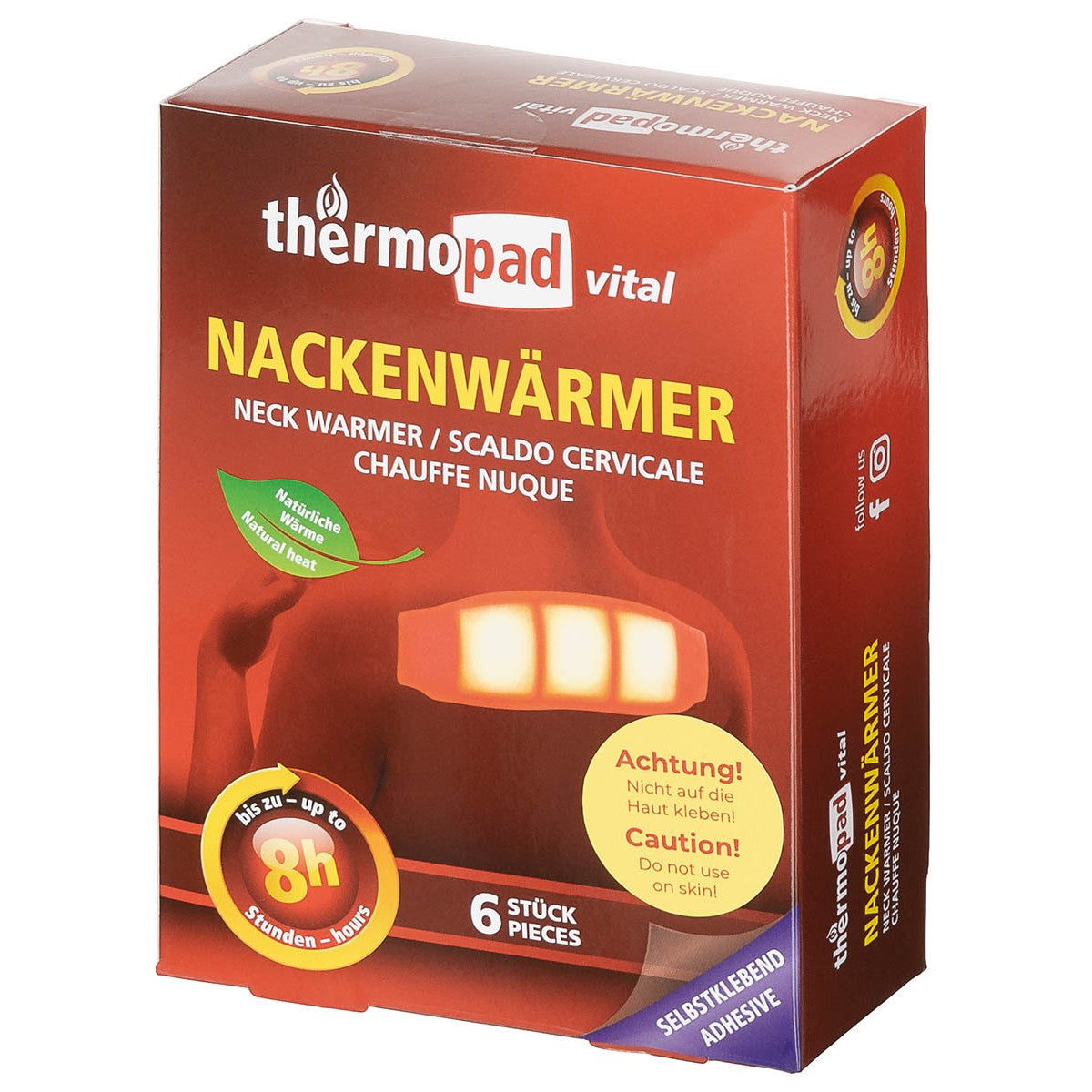 Уред за затопляне на врата, "Thermopad", 6 броя, за еднократна употреба
