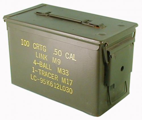 КУТИЯ ЗА МУНИЦИИ , ''US ARMY O.D. METAL (SIZE 2)''