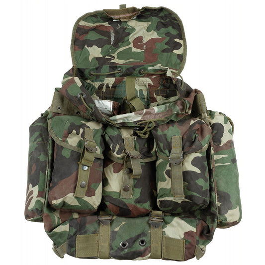 Военна раница Alice Pack с метална рамка (самар), Woodland камуфлаж, – употребявана