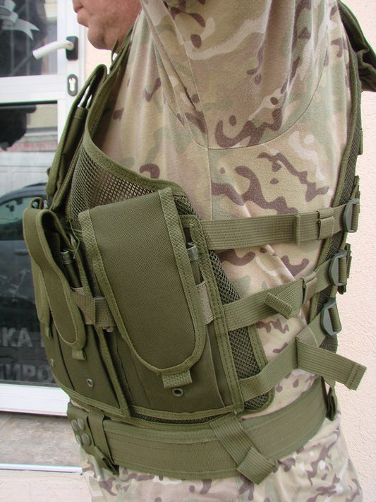 Тактическа жилетка "USMC" в комплект с колан и кобур