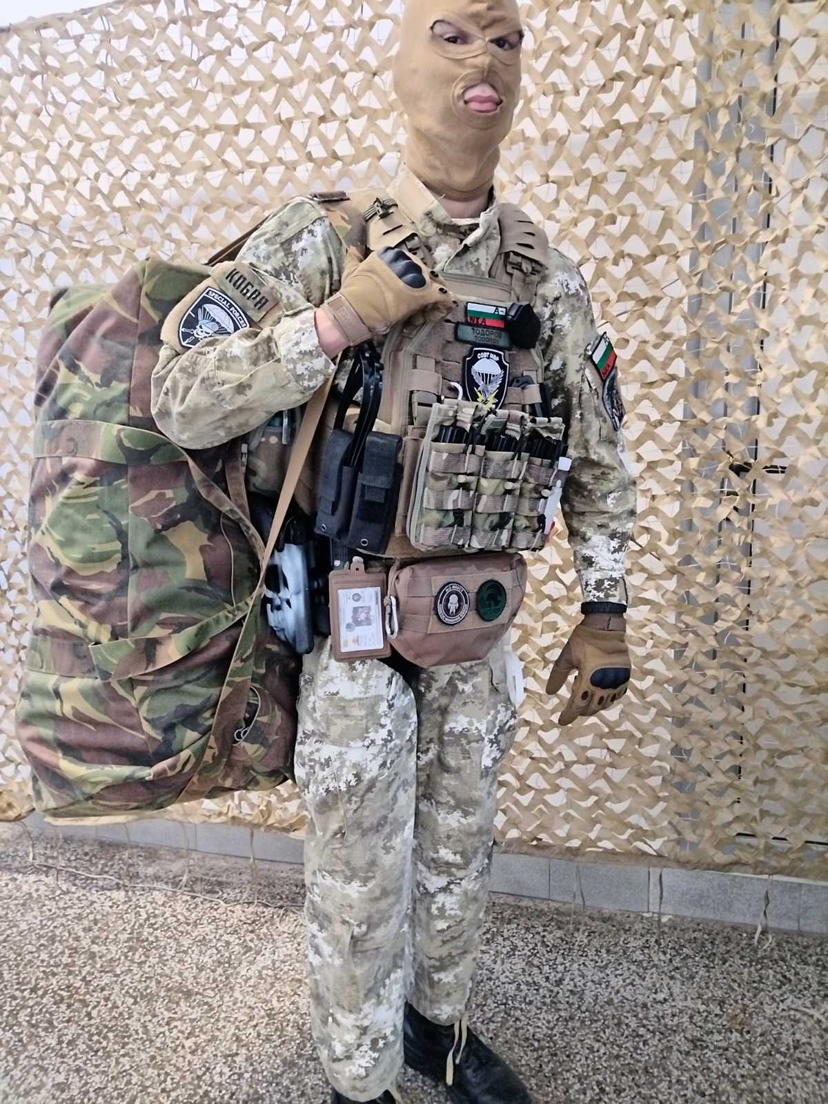 Оригинален пилотски сак DPM Camo – Нидерландска армия (Dutch Army) , ползван