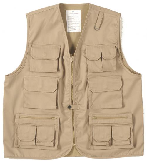 Елек , летен ,KHAKI HUNTING- & FISHING VEST