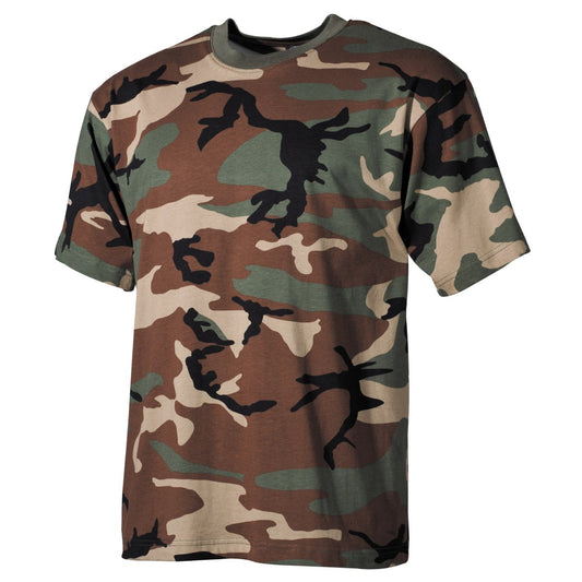 Тениска камуфлажна '' US classic-style,woodland, 170 g/m²
