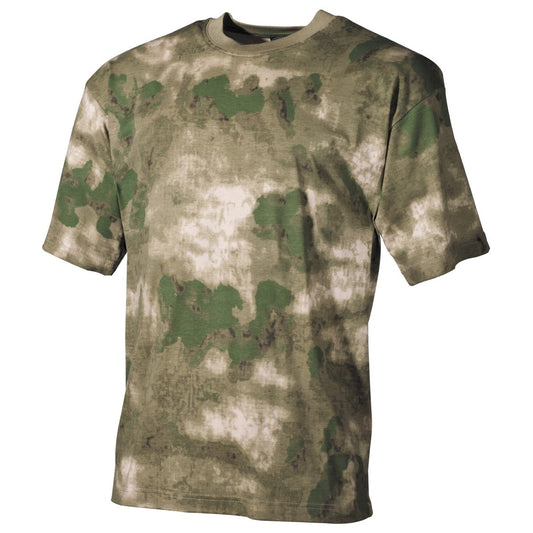 Тениска , камуфлажна , classic-style, HDT camo green, 170g/m²
