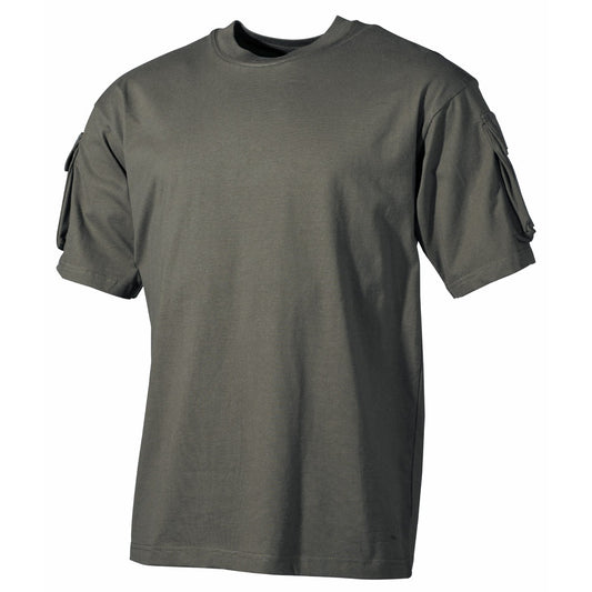 Тениска с велкро панели , цвят '' OD green''