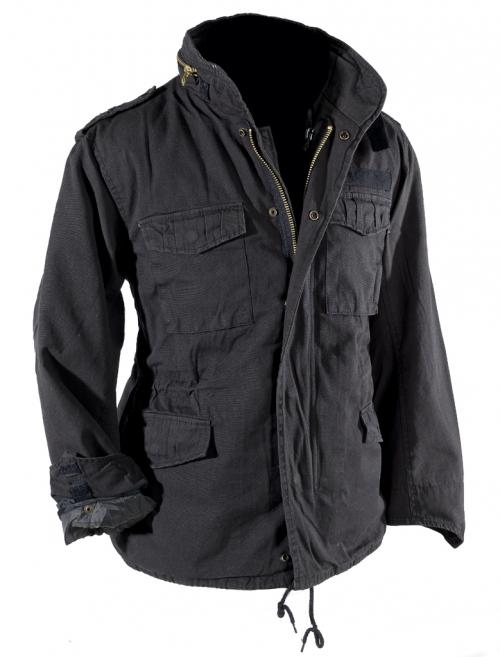Яке ,  зимно , модел'' M65 ´VINTAGE´ STONE-WASHED '' ,  цвят черен