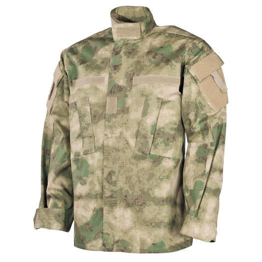 Риза-яке , камуфлажна , рип-стоп , 100% памук, HDT camo green