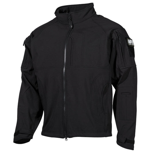 Тактическо яке , Soft Shell , "Liberty" , черно , ветро и водоустойчиво , дишащо .