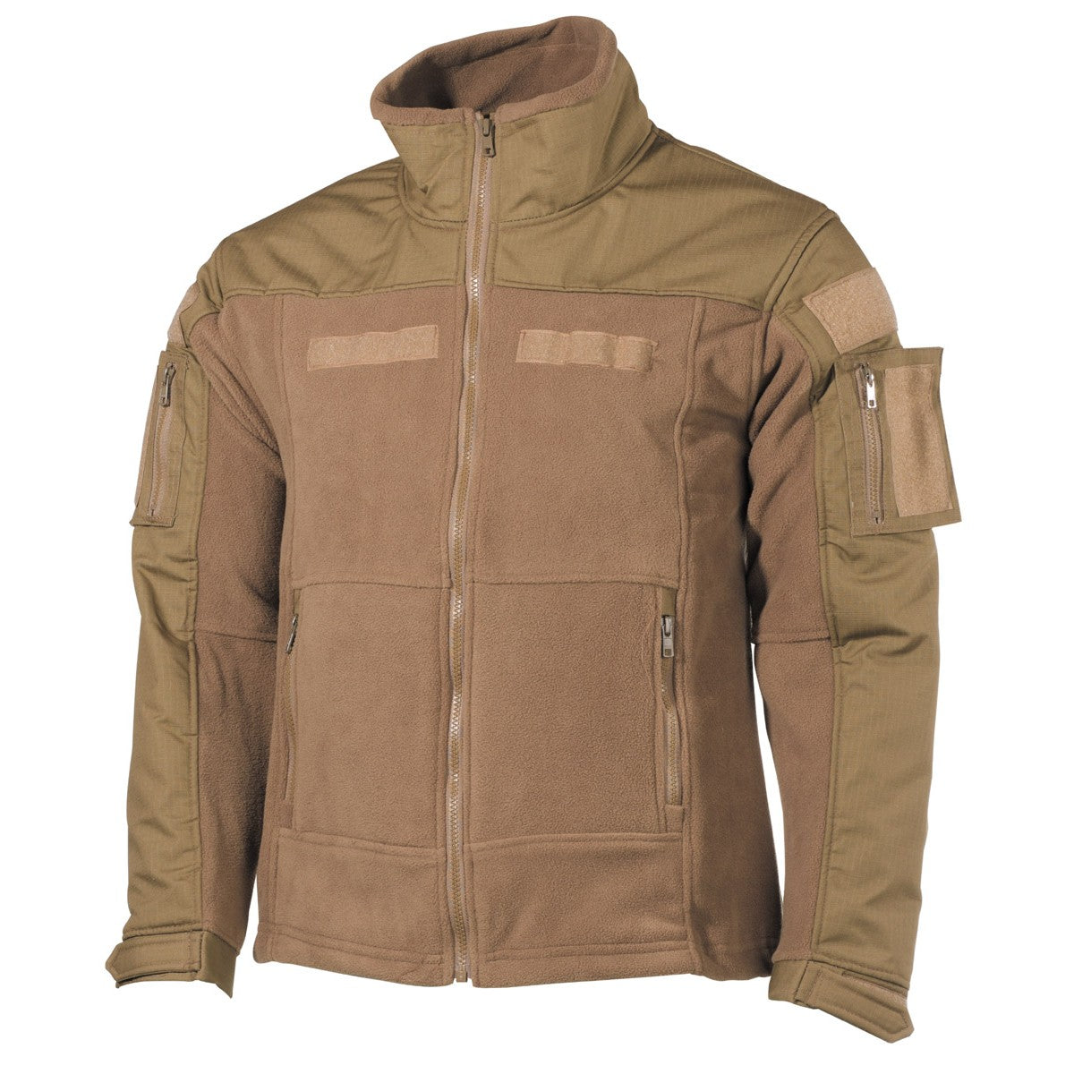 Яке полар с подсилени гръб , рамене и лакти , модел  "Combat", coyote tan