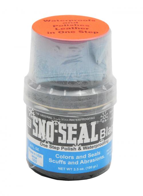 Вакса за кожени обувки SNO-SEAL Black – с чист пчелен восък, 100 мл