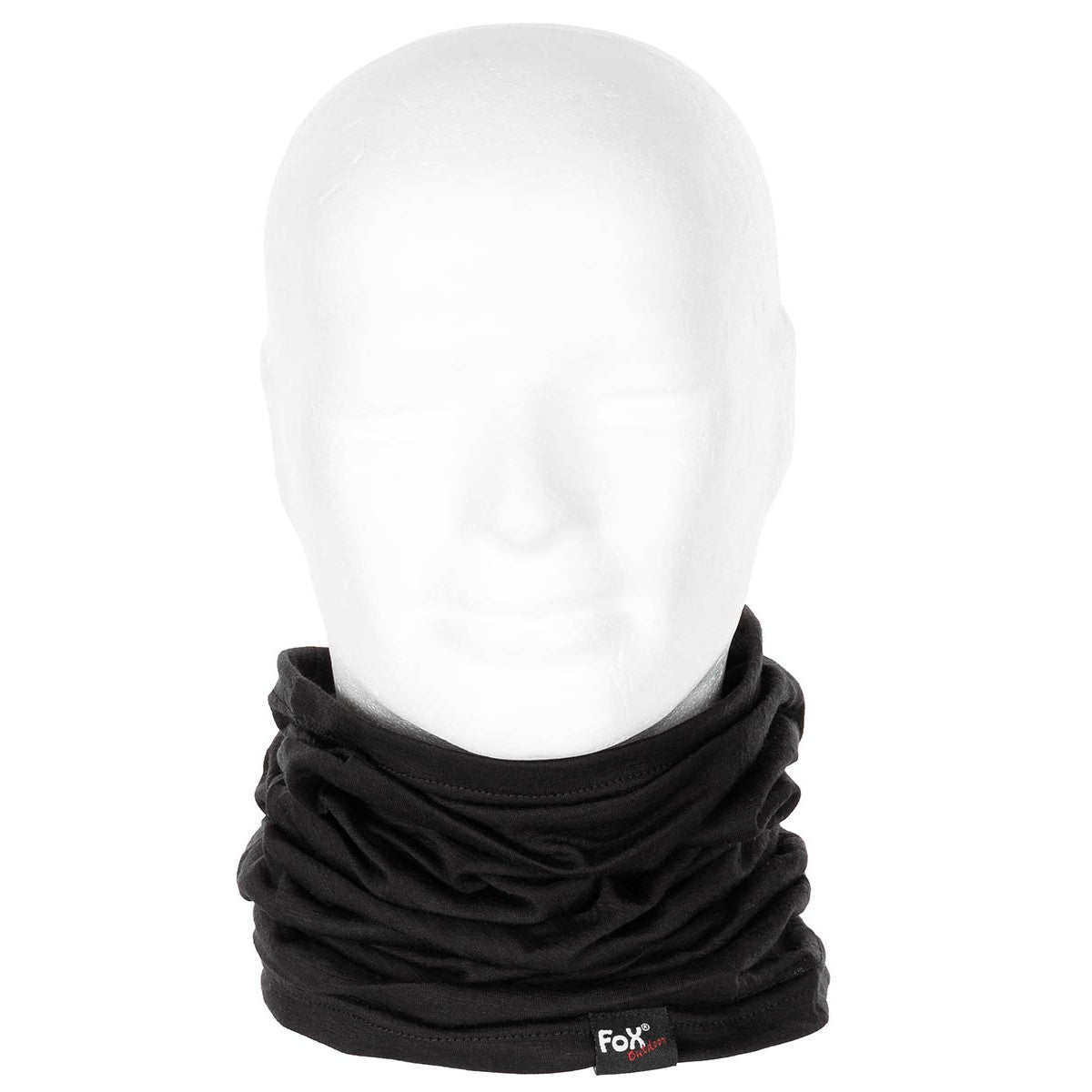 Шал тръбен многофункционален , "Merino Lite" , цвят черен