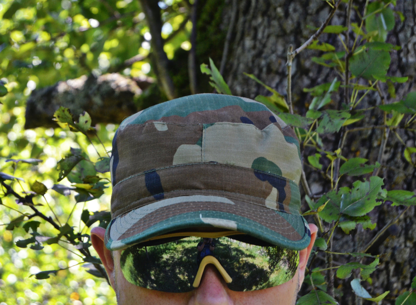 Шапка с козирка , модел , US BDU Field Cap, Rip Stop, woodland  , 100% памук.