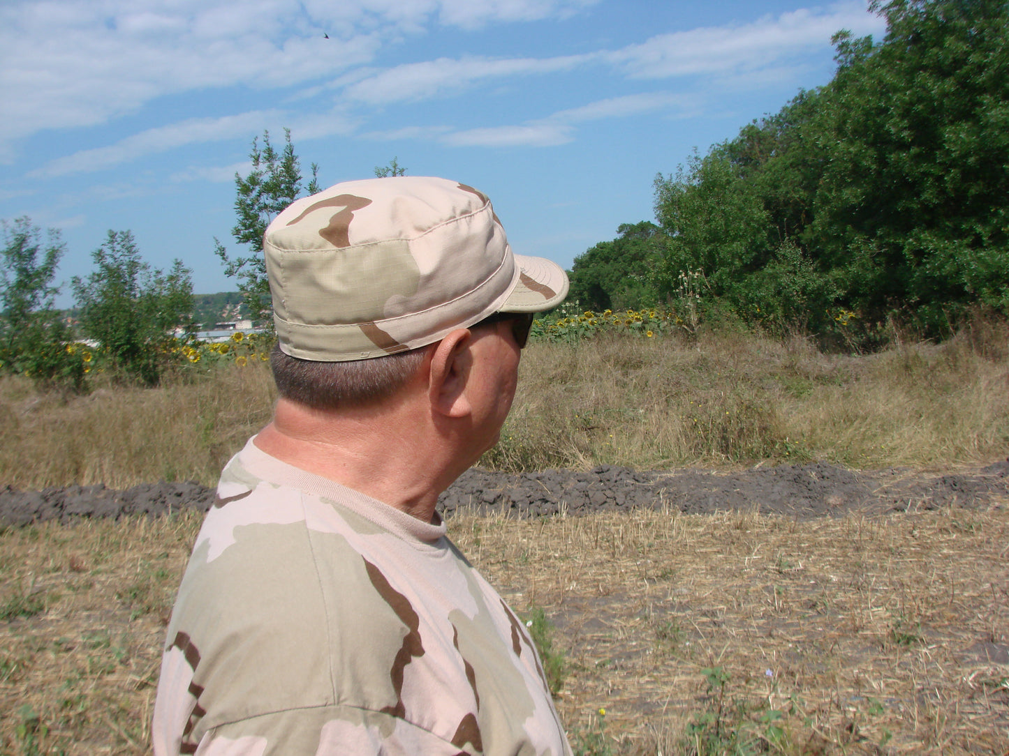 Камуфлажна  шапка с козирка , модел , US BDU Field Cap, Rip Stop,  3 col. desert , 100% памук.