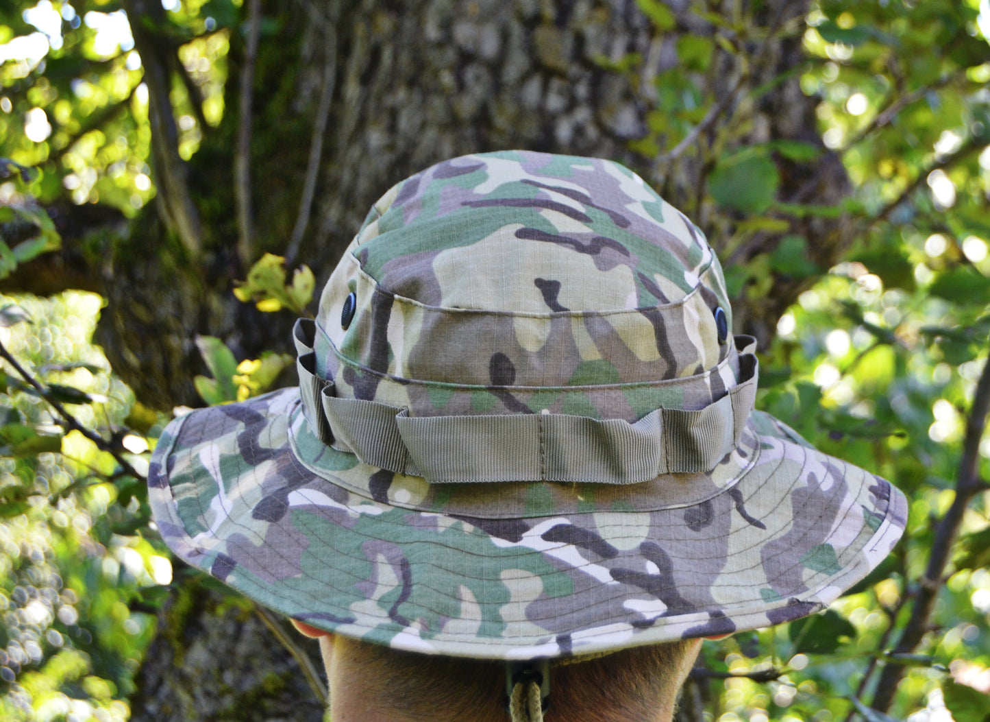Шапка ''БУШ'' , камуфлаж '' operation camo'', с мека периферия , 100% памук , рип стоп .