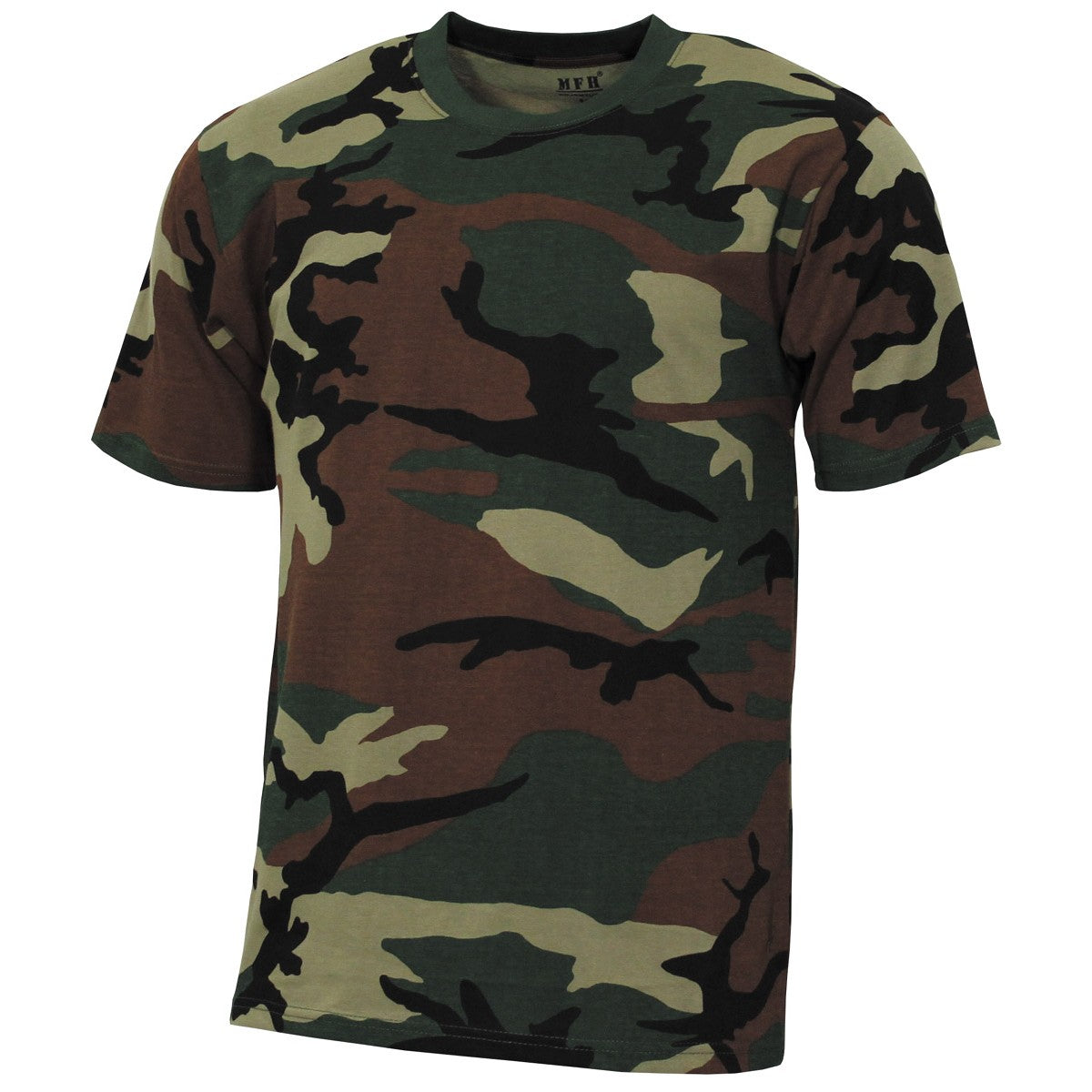 Детска тениска, "Basic", woodland, 140-145 g/m²