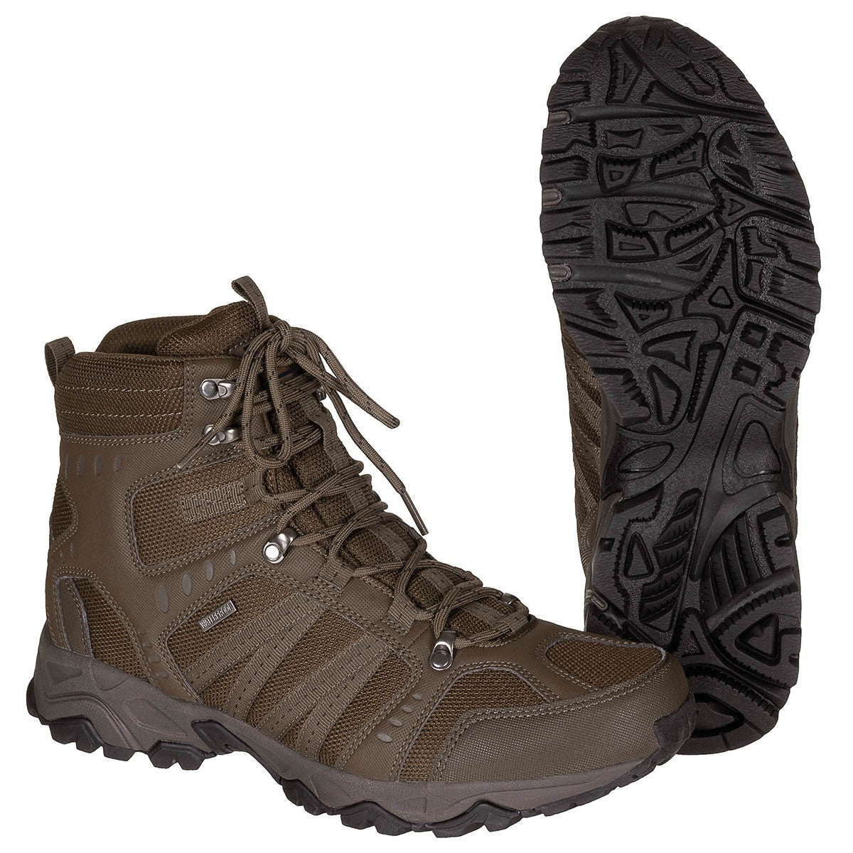 Кафяви тактически обувки Max Fuchs Tactical с водоустойчива HBR мембрана 18833N shturm.eu