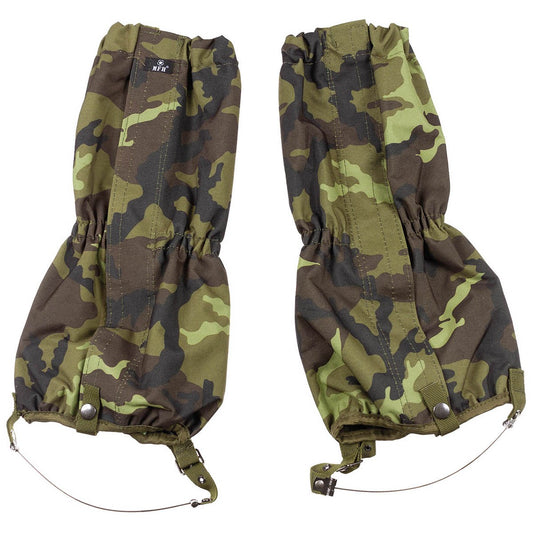 Водоустойчиви тактически гети Max Fuchs в камуфлаж M 95 CZ camo със стоманено въже и велкро код 20123 J