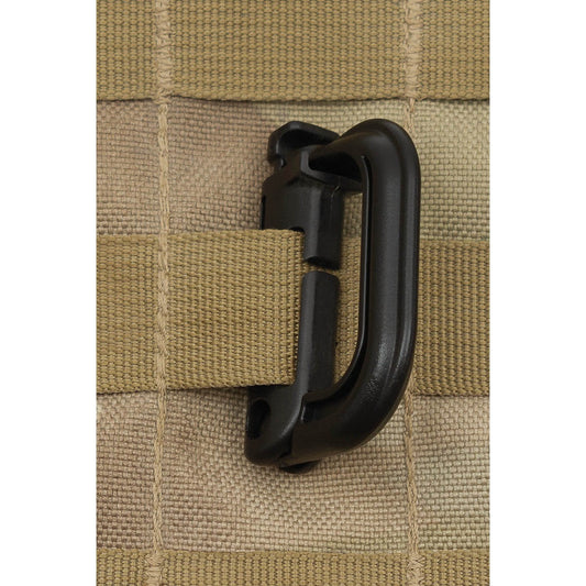 Карабинер, пластмасов, "MOLLE", черен, 2 бр