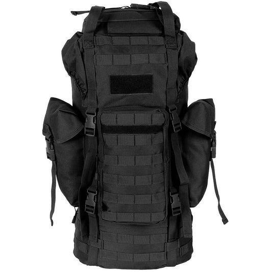Военна раница Max Fuchs BW Combat "MOLLE", 65L, Алуминиева рамка, Черна (30250A)