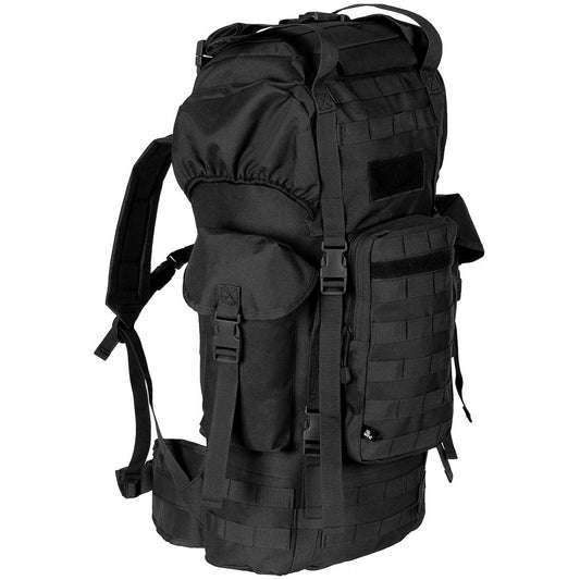 Военна раница Max Fuchs BW Combat "MOLLE", 65L, Алуминиева рамка, Черна (30250A)