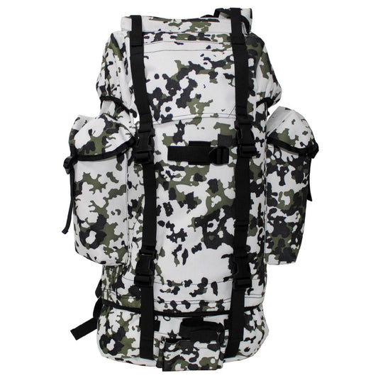 Раница туристическа , 65л , с двойно дъно , камуфлаж '' snow camo''