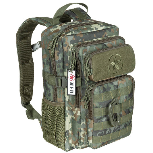 Детска тактическа раница Max Fuchs Assault "Youngster", 15L, BW Camo / Flecktarn (30330V)