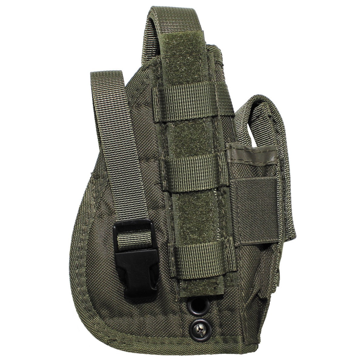Кобур , тактически , десен , за горен мотаж , система "Molle", 1 джоб за муниции , цвят ''OD green''