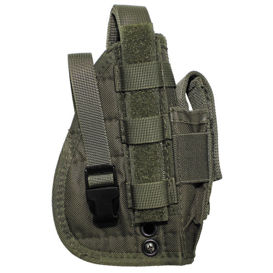 Кобур , тактически , десен , за горен мотаж , система "Molle", 1 джоб за муниции , цвят ''OD green''