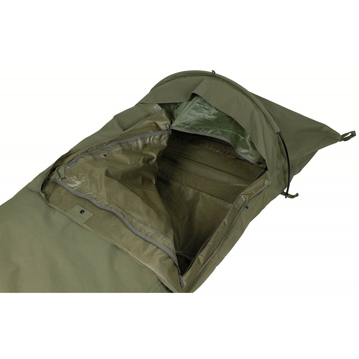 Тактически дишащ бивак калъф Max Fuchs Hooped Bivy с рейка (OD Green) | Воден стълб 10 000 мм, Код 31210B