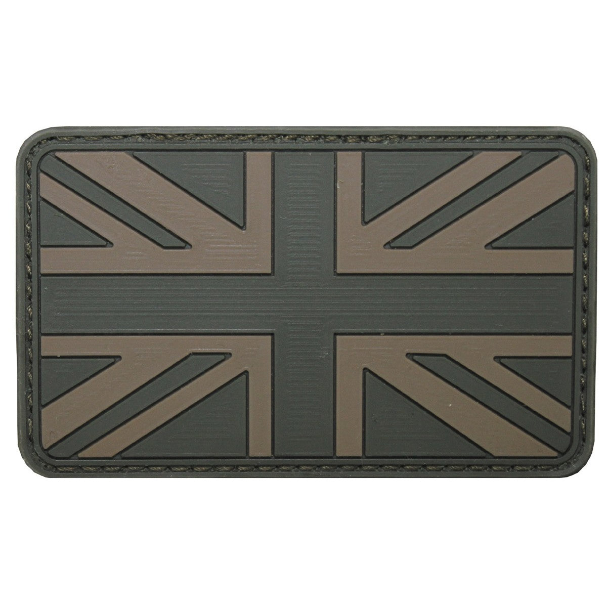 Велкро нашивка    , "U. K.", OD green, 3D