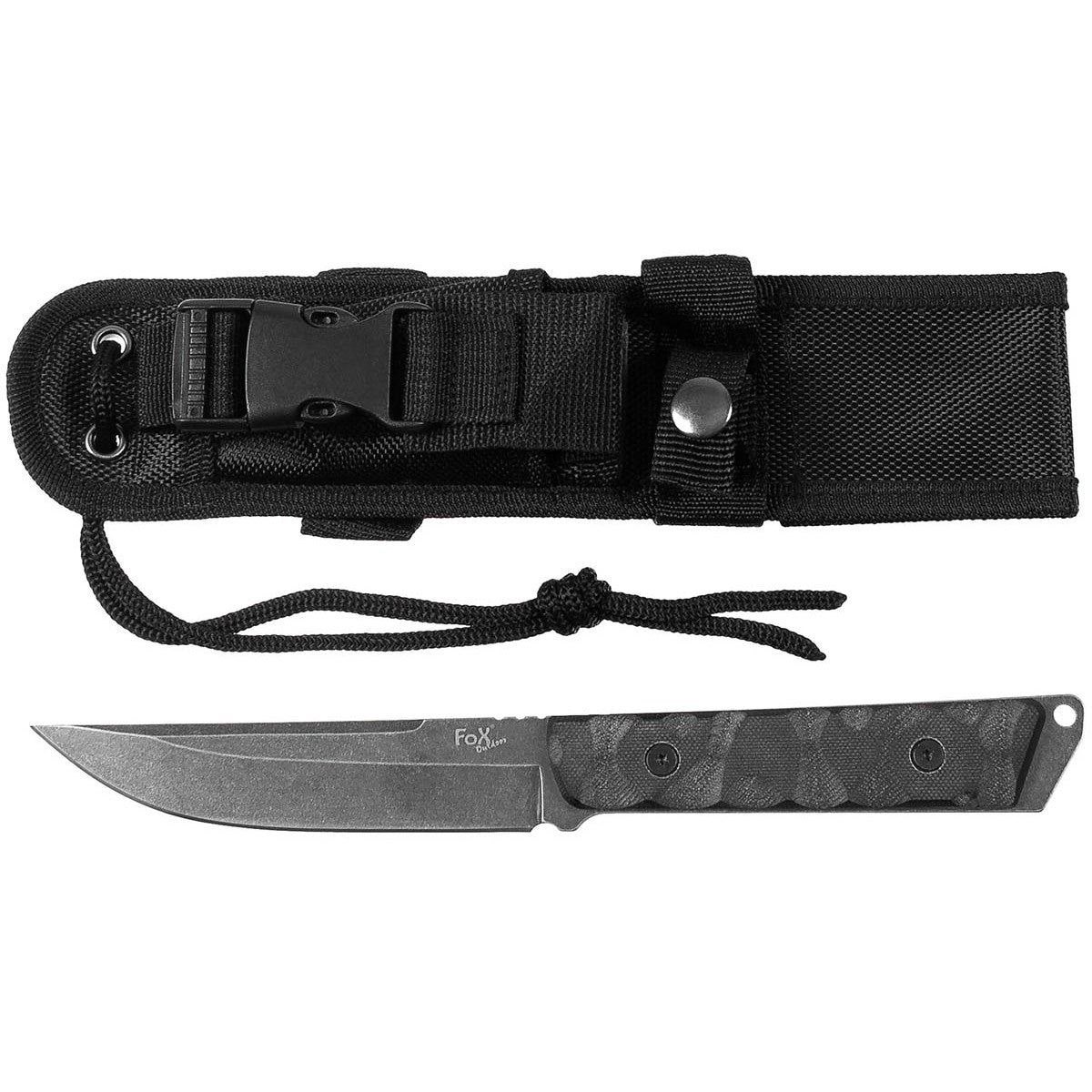 Нож  "Fighter", черен, дръжка G10