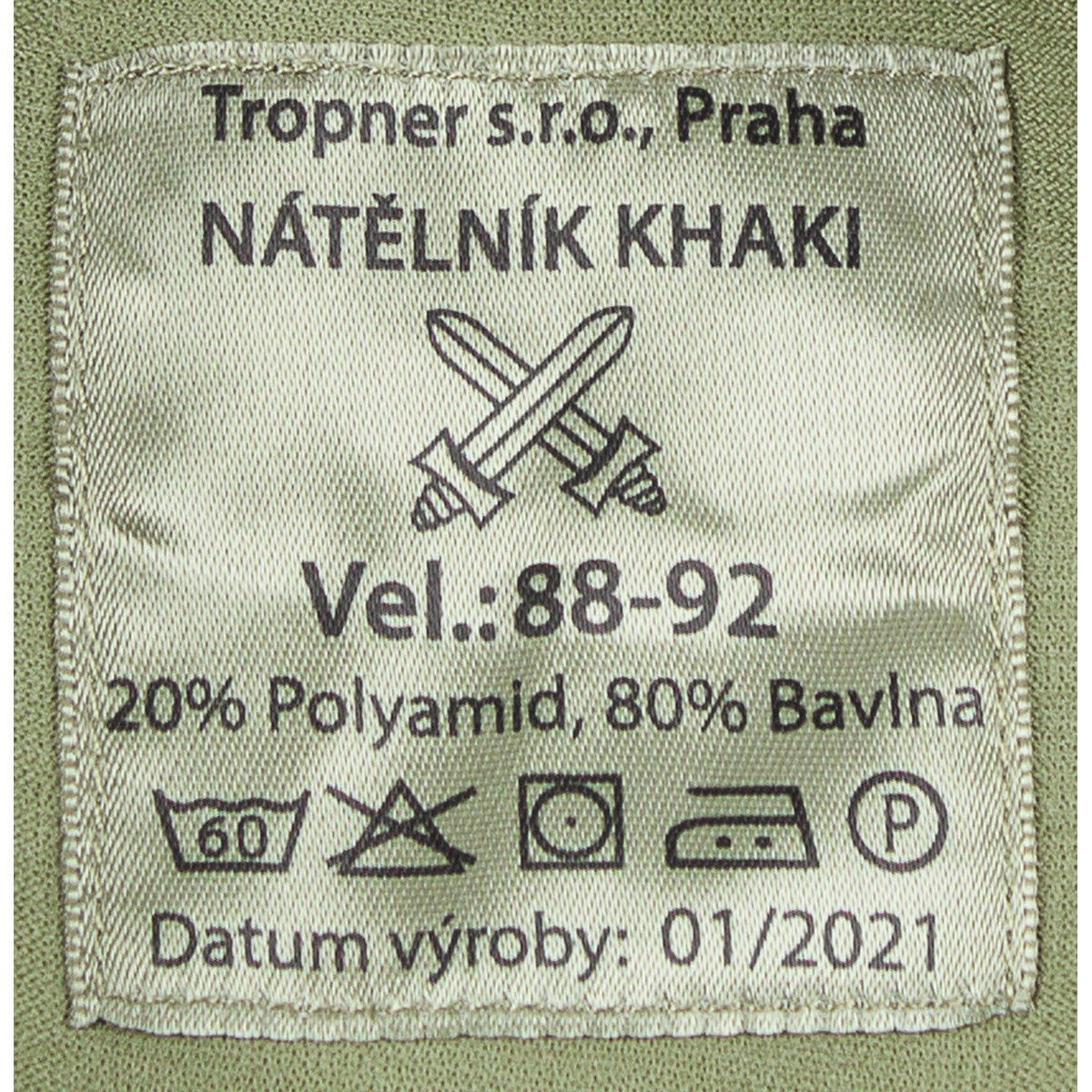 Блуза , с дълъг ръкав, OD зелена, 150 g/m²