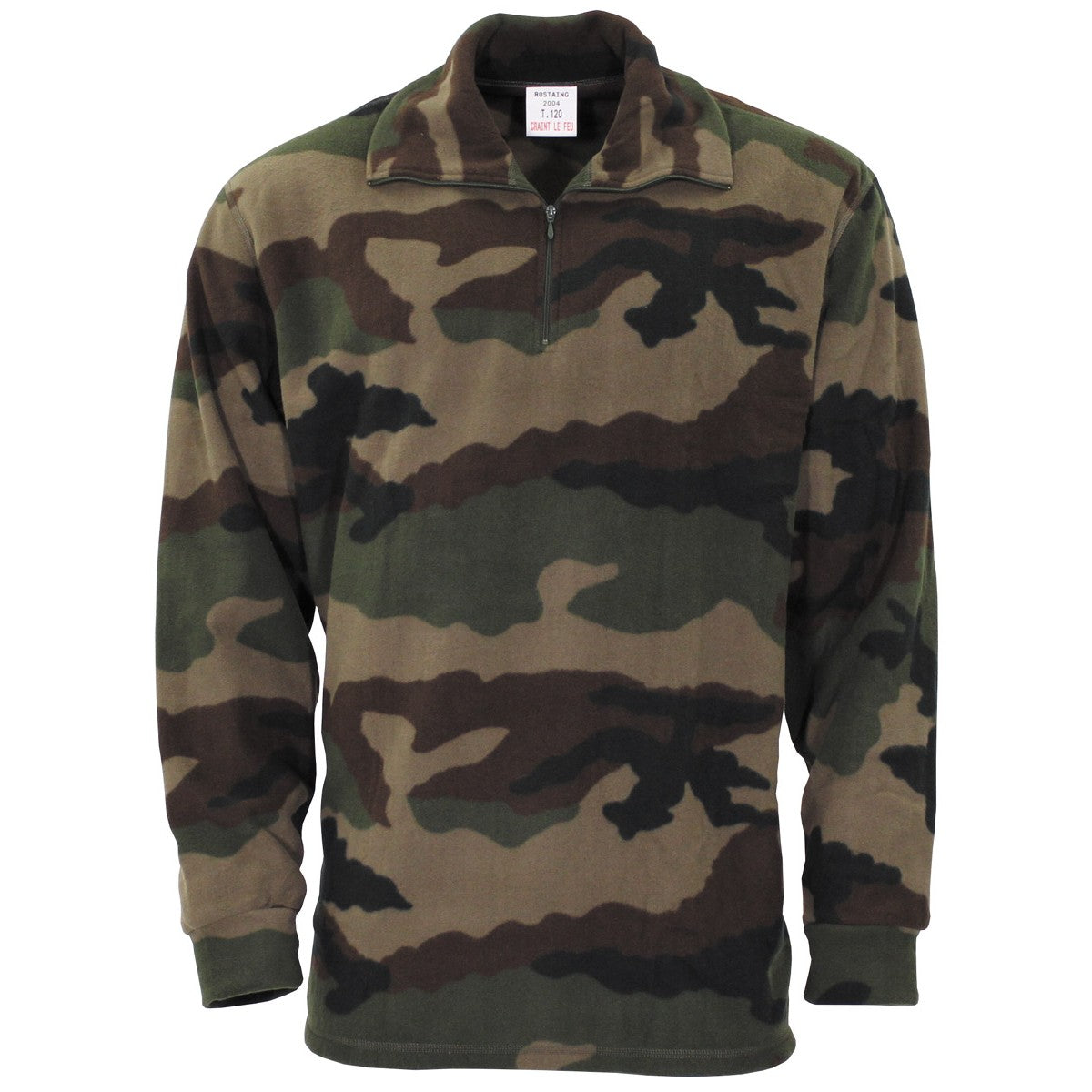 Яке полар , от армията на Франция , модел  F1, CCE camo , с цип