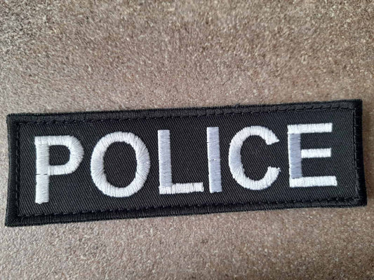 ВЕЛКРО НАШИВКА '' POLICE'' 13Х4 СМ , ЧЕРНА ОСНОВА