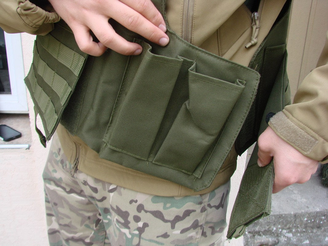 Тактическа жилетка , модулна , модел "Molle II" , цвят черен