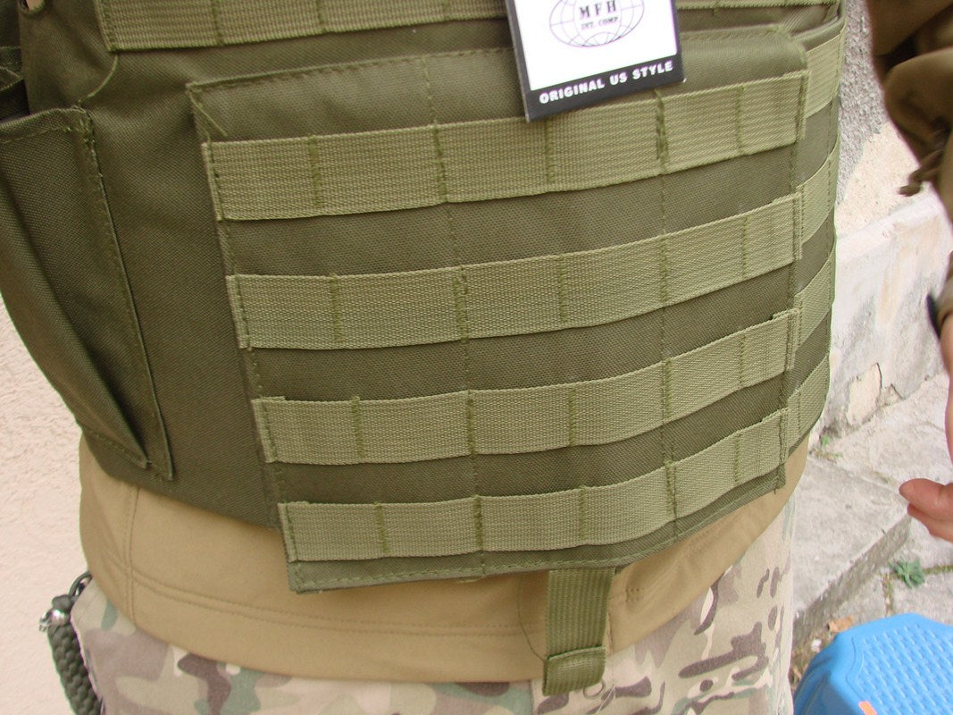 Тактическа жилетка , модулна , модел "Molle II" , цвят черен
