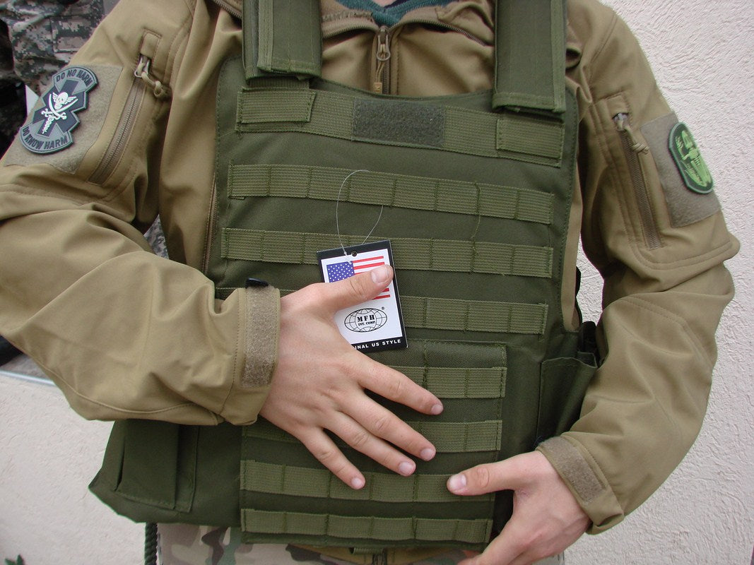 Тактическа жилетка , модулна , модел "Molle II" , цвят черен