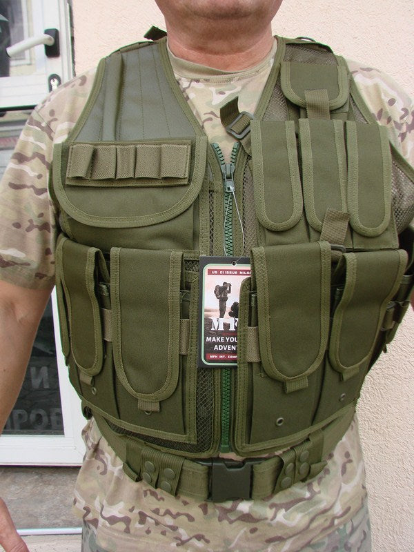 Тактическа жилетка  "USMC" в комплект с колан и кобур