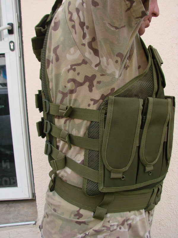 Тактическа жилетка  "USMC" в комплект с колан и кобур