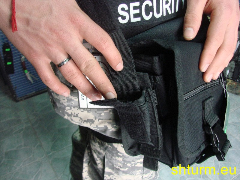 Чанта  тактическа  , за колан и бедро , модел  "SECURITY" , черна.