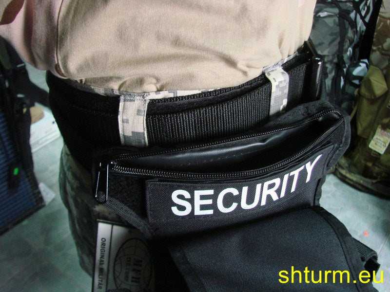 Чанта  тактическа  , за колан и бедро , модел  "SECURITY" , черна.