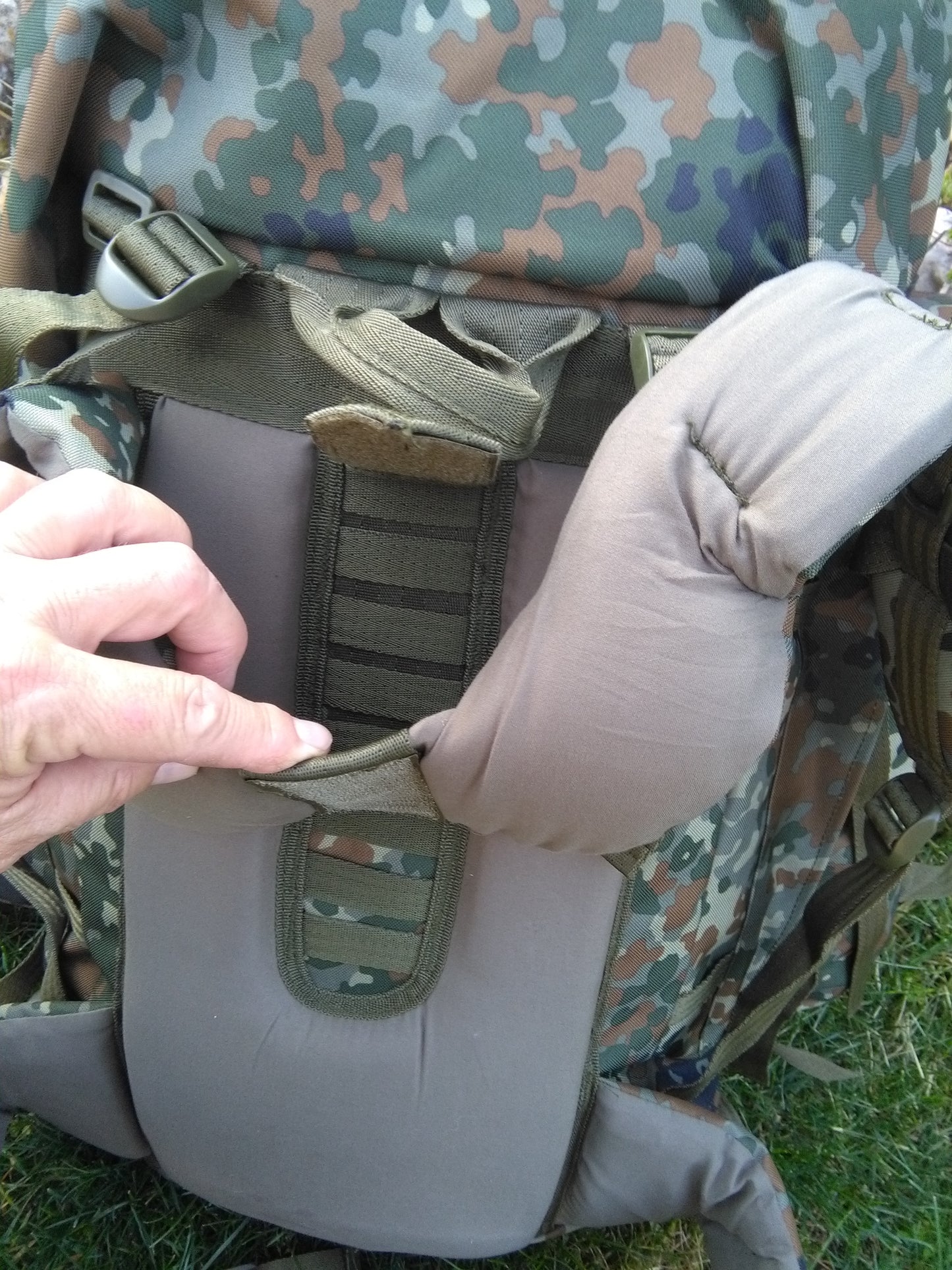 Раница , камуфлажна , туристическа , 80+20 л , "Mountain", BW camo, w/2 side bags.