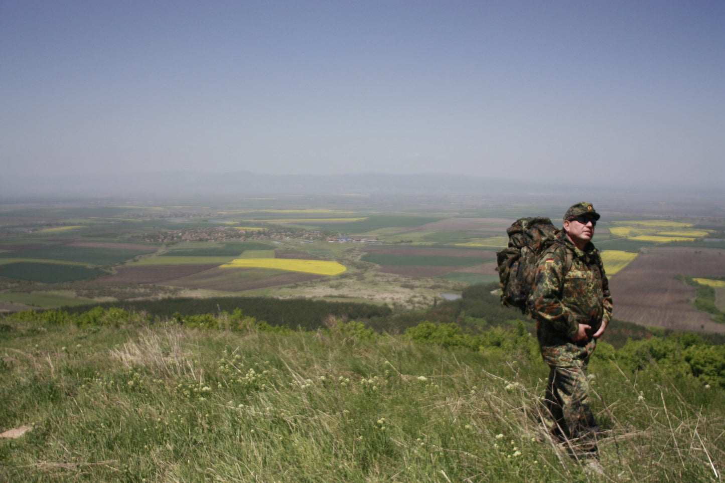 Шуба от немската армия, полева, модел парка , флектарн камо , ползвана