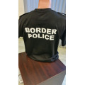 Черна тениска ГРАНИЧНА ПОЛИЦИЯ с пагони щампа