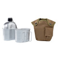 Комплект алуминиева манерка с канче и термокалъф цвят койот